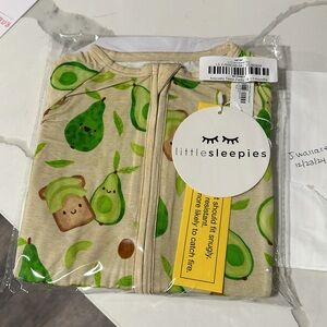 Little Sleepies 🥑 Avocado Toast Foodie Zippy NEW NWT 6-12 month zippy